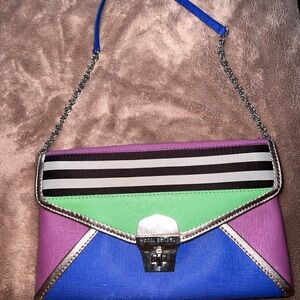 Colorful Henri Bendel Bag with Chain Strap For Sale!!